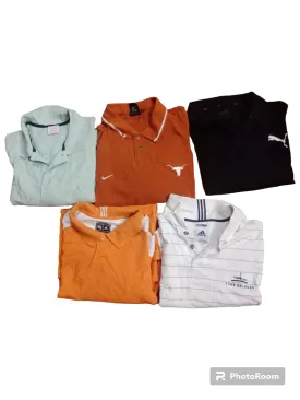 10 pcs of Mixed Brand Adidas Puma Champion Polo Shirts.