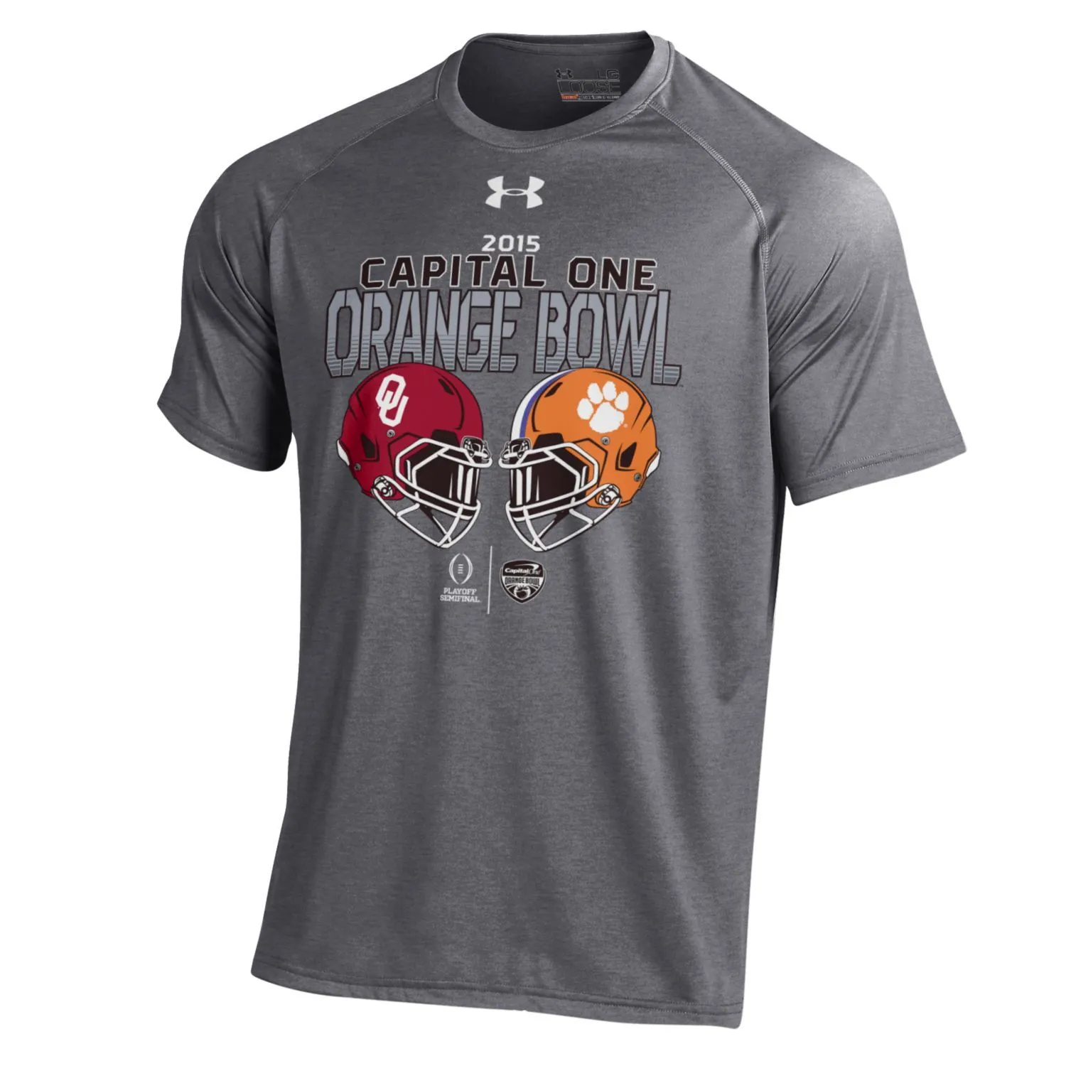 2015 Orange Bowl Under Armour Oklahoma Clemson Football Playoffs T-Shirt