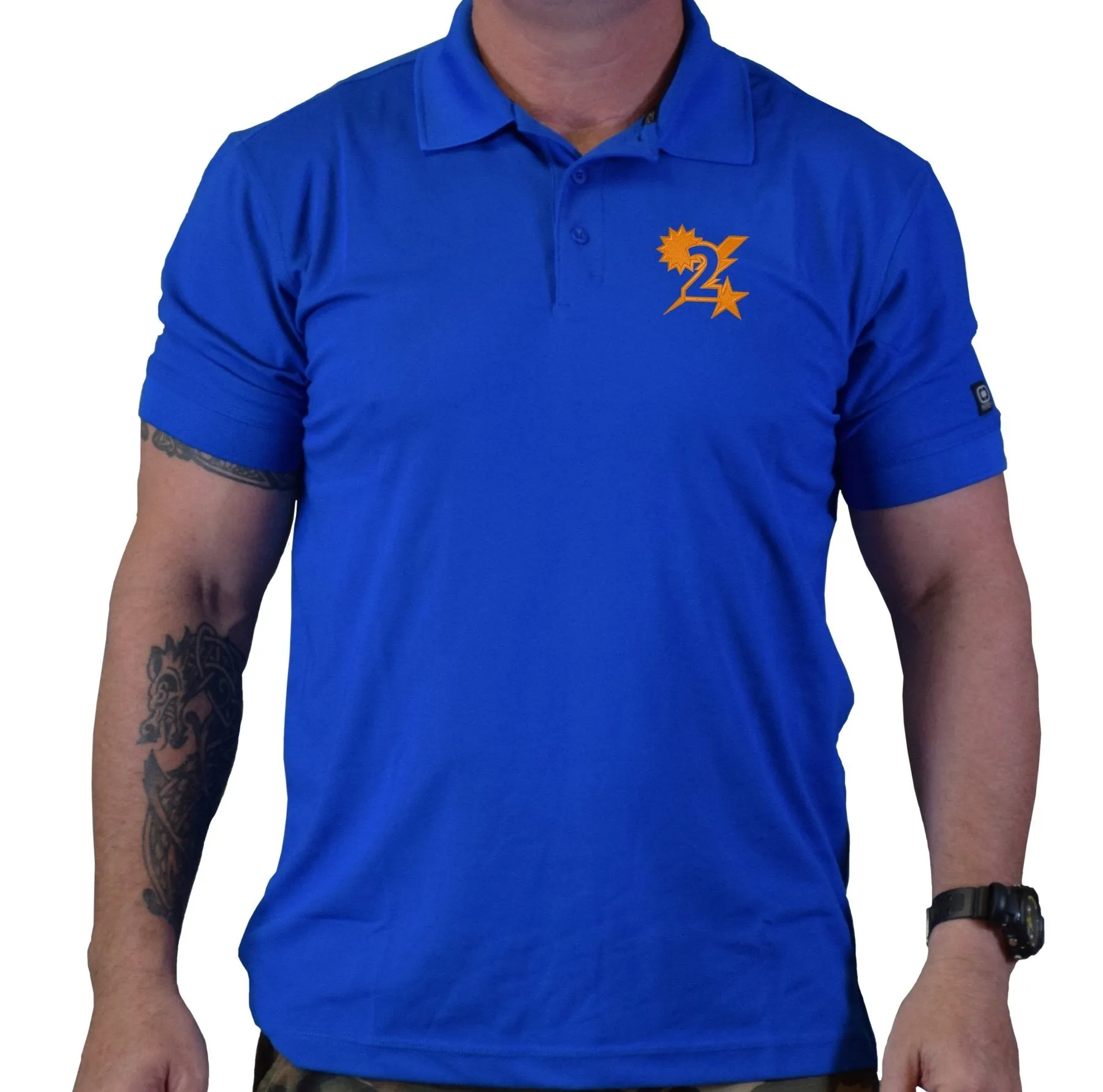 2D Batt Star Sun Bolt Polo