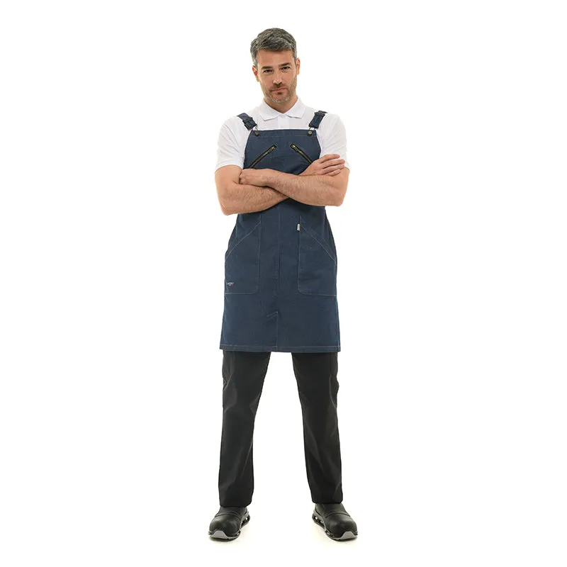 406 Denim Bib Kitchen Apron - LAFONT