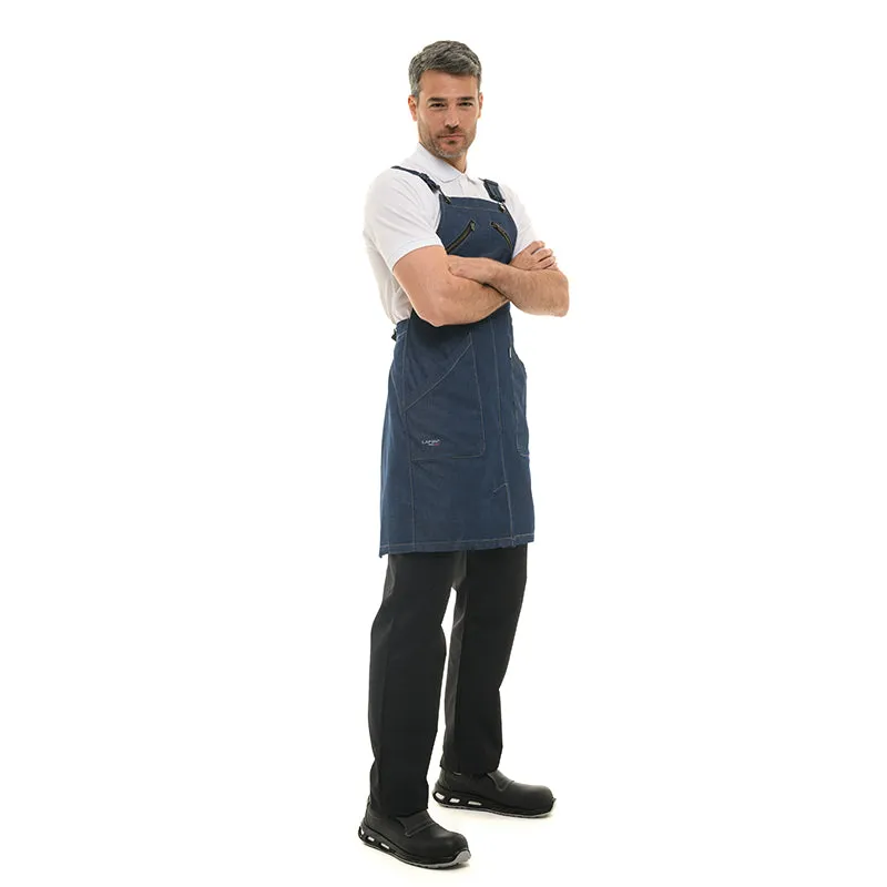 406 Denim Bib Kitchen Apron - LAFONT