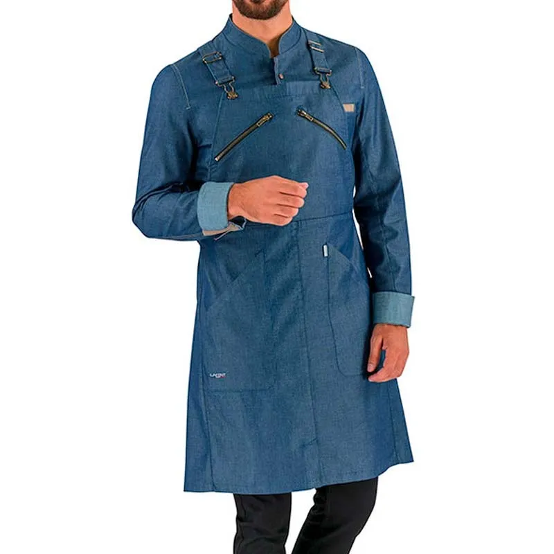 406 Denim Bib Kitchen Apron - LAFONT