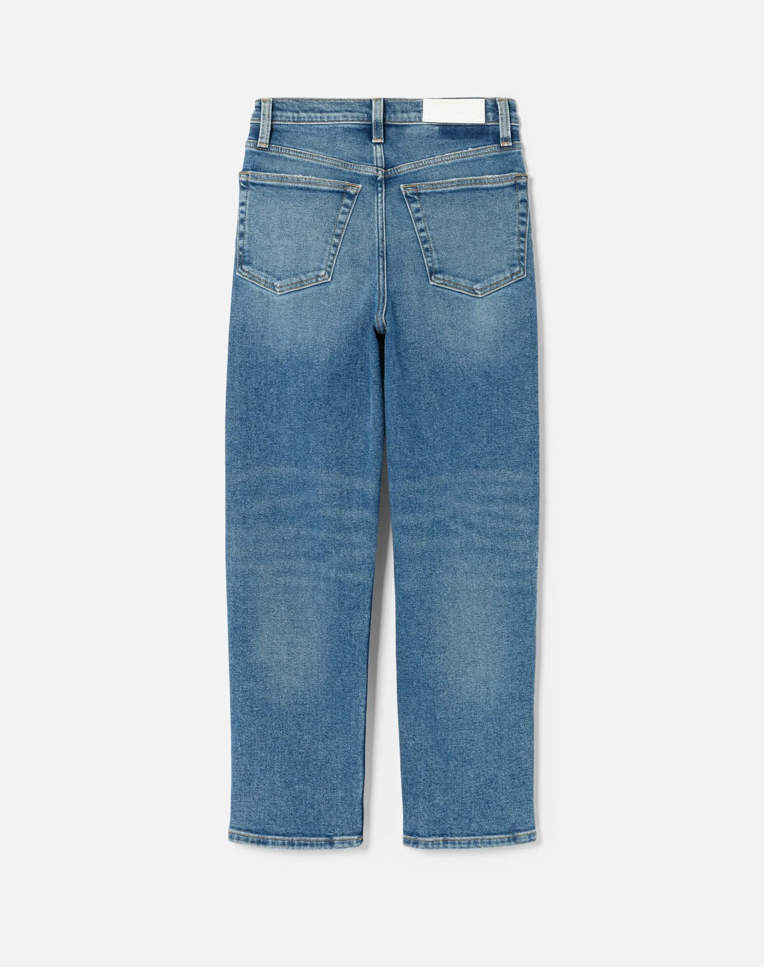 70s Stove Pipe Jean Western Blue