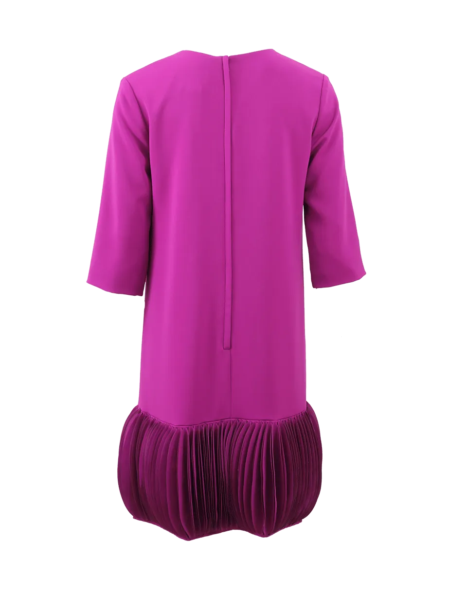Accordian Hem Marni Shift Dress