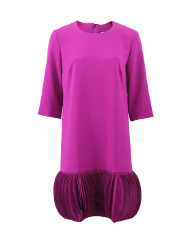 Accordian Hem Marni Shift Dress