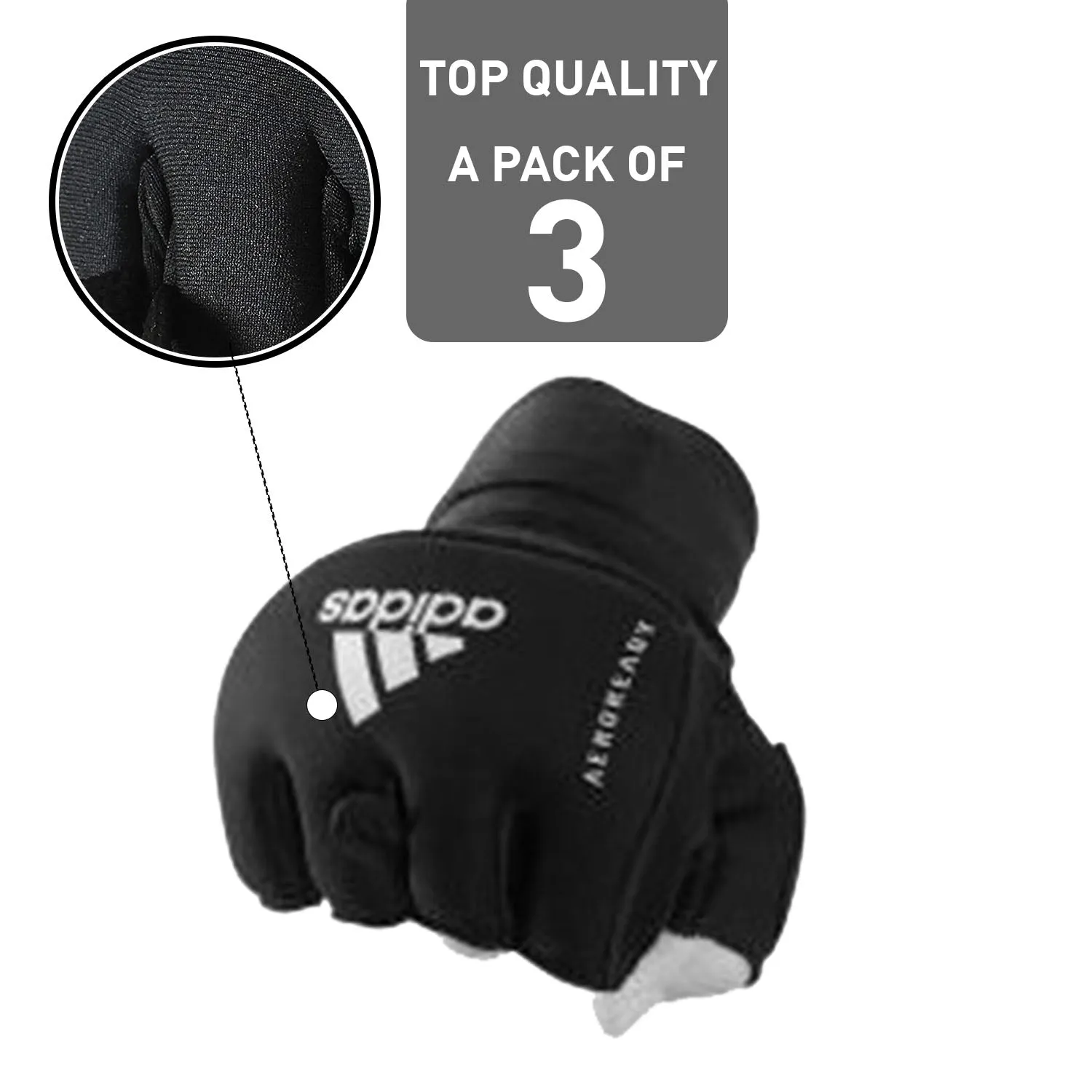 adidas Boxing Mexican Style Quick Hand Wraps - Pack of 3 pairs Bundle Deal