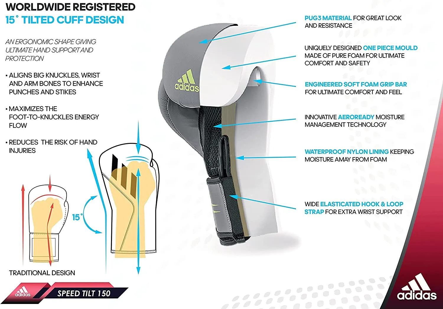adidas Home bundle deal bag   Speed Tilt 150 and Inner Gloves