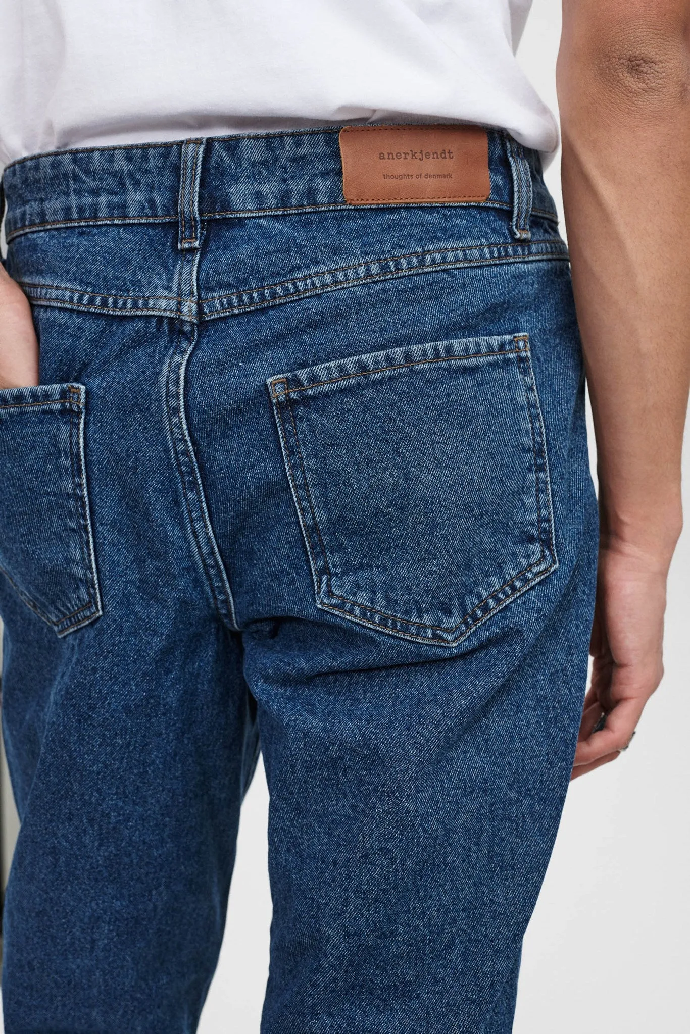 AKJOHN 5 POCKET - Dark Blue Denim