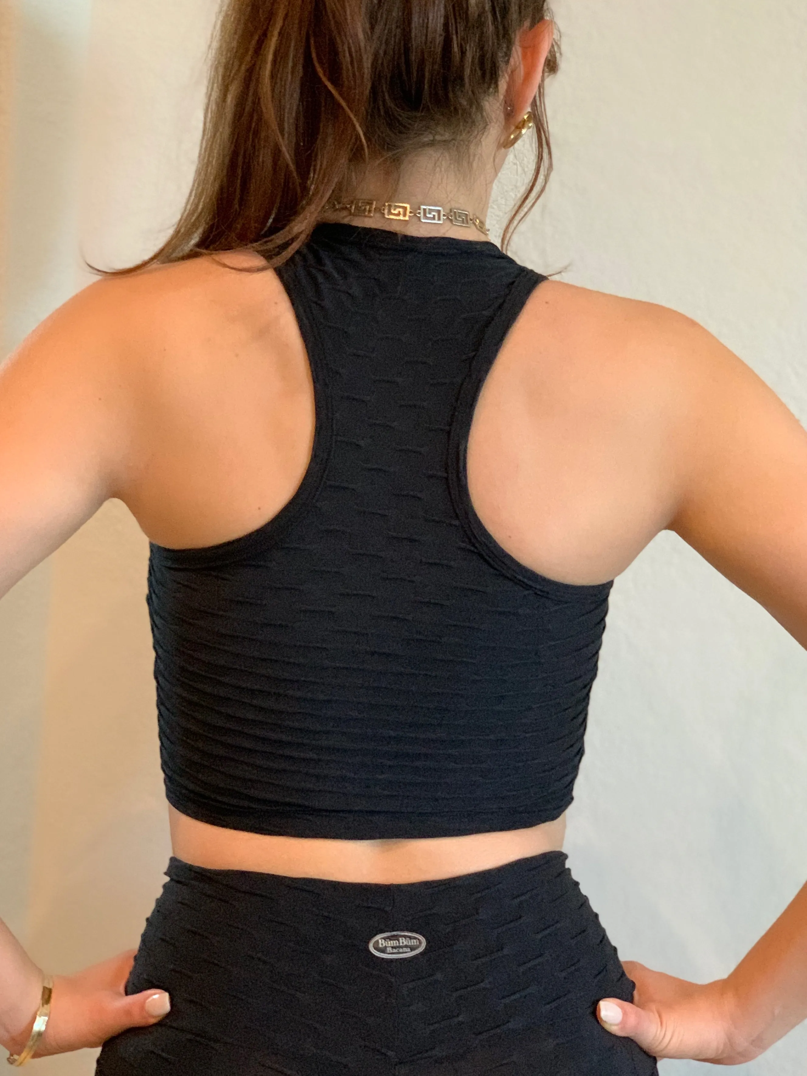 Alyssa Honeycomb Crop Top