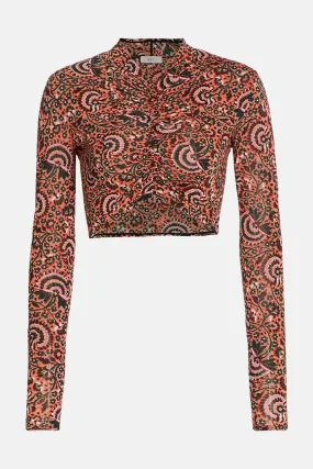 Anne Top Coral Multi