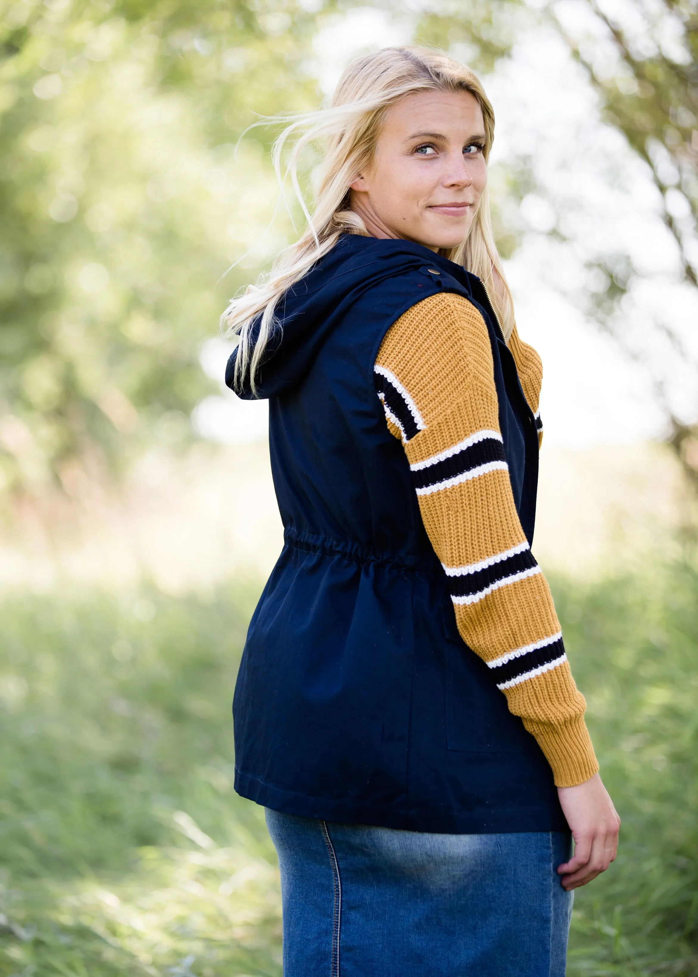 Anorak Cargo Vest with Hood