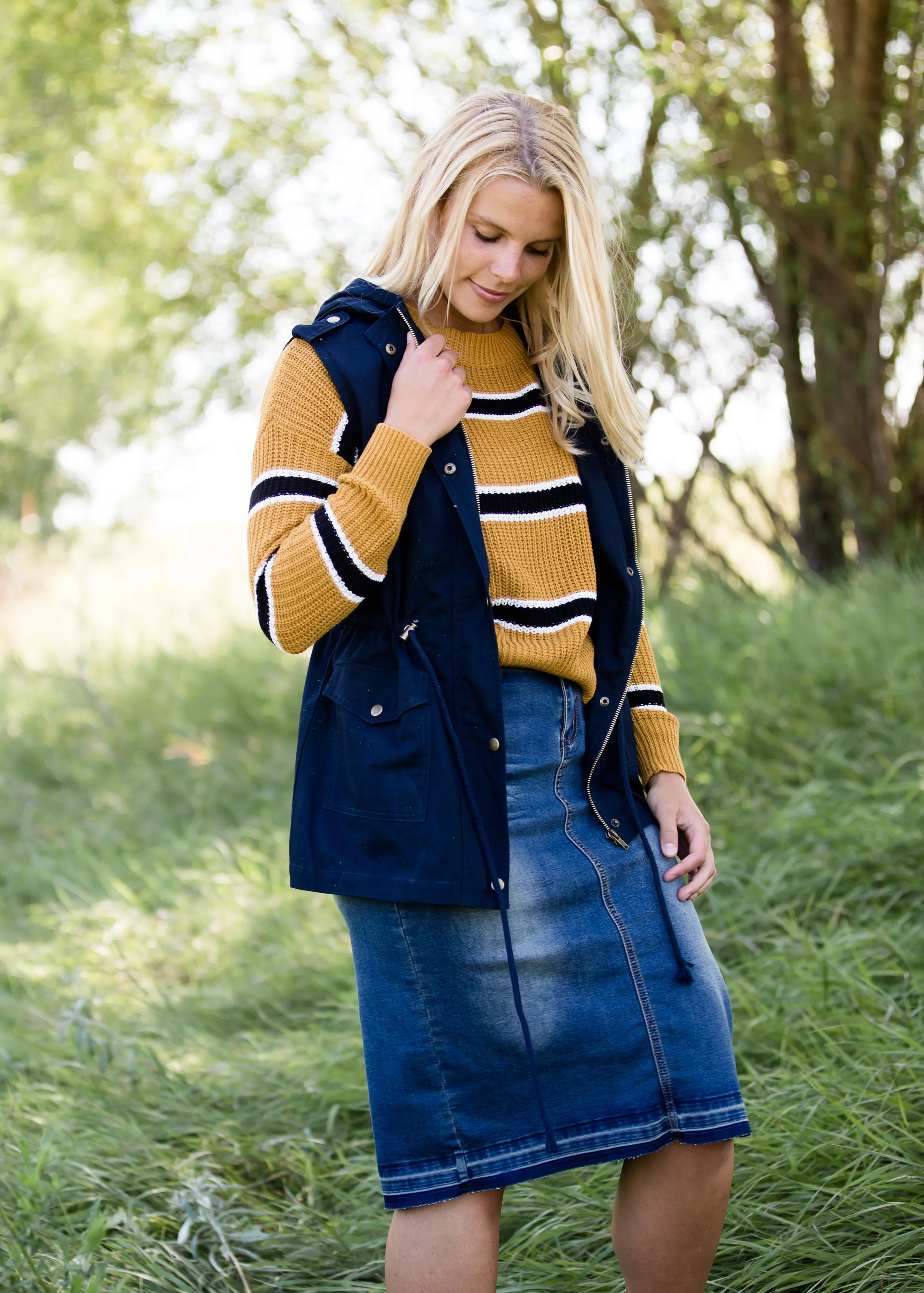 Anorak Cargo Vest with Hood