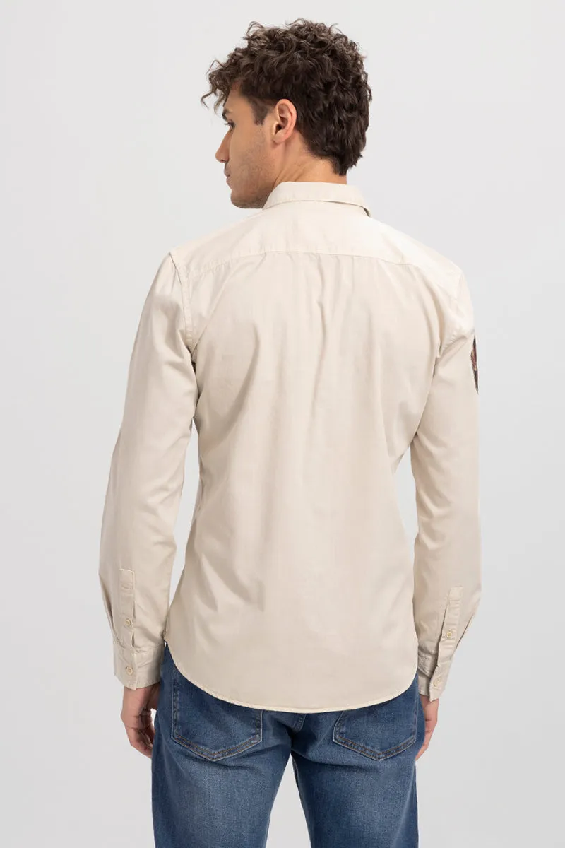 Aplique Cargo Khaki Shirt