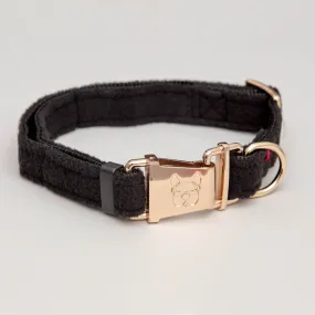 Aquafleece Water Repellant Dog Collar in Black (FINAL SALE)
