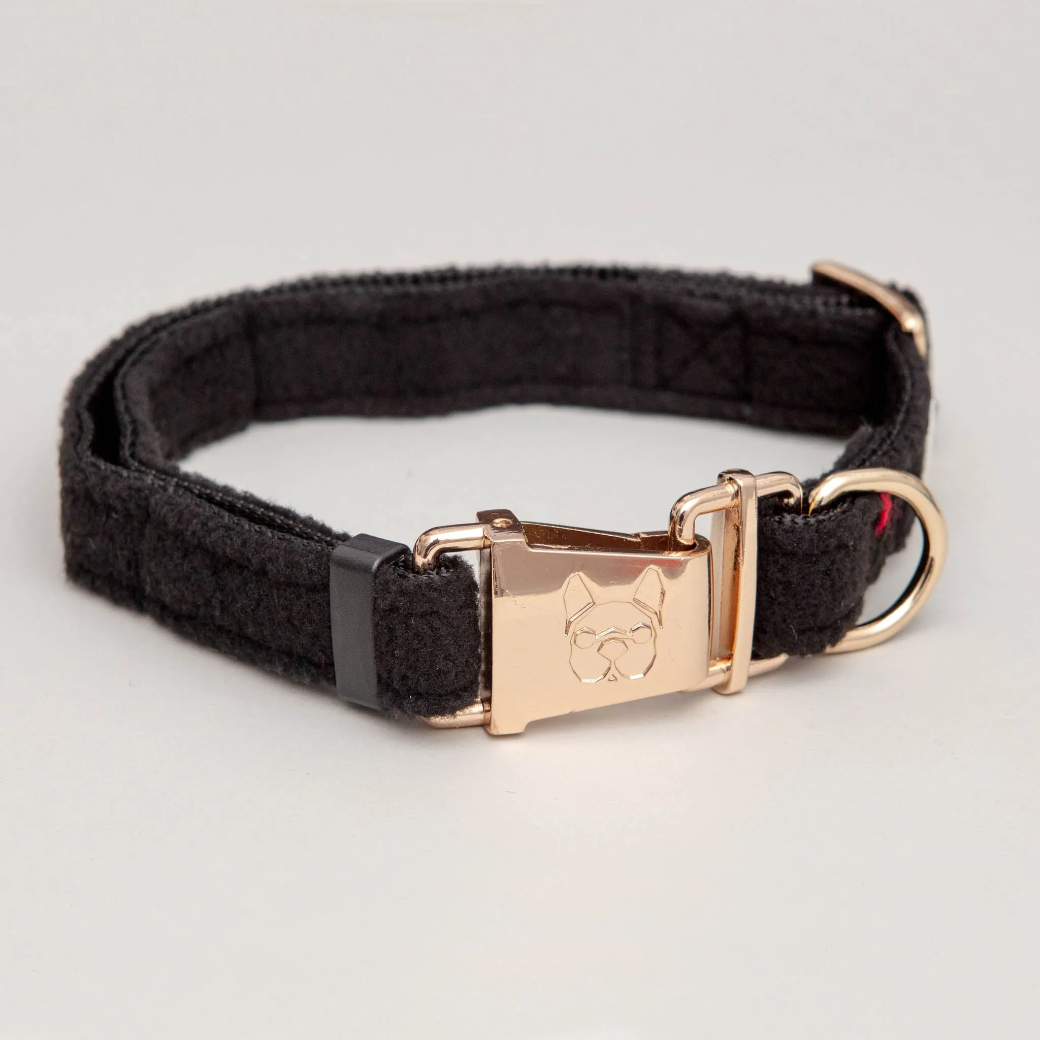 Aquafleece Water Repellant Dog Collar in Black (FINAL SALE)