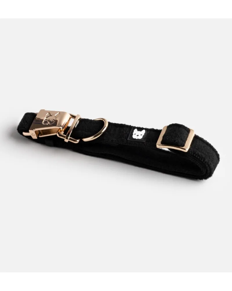 Aquafleece Water Repellant Dog Collar in Black (FINAL SALE)