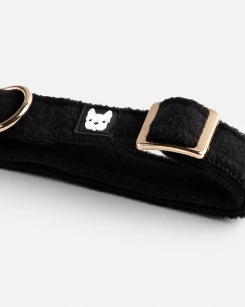 Aquafleece Water Repellant Dog Collar in Black (FINAL SALE)