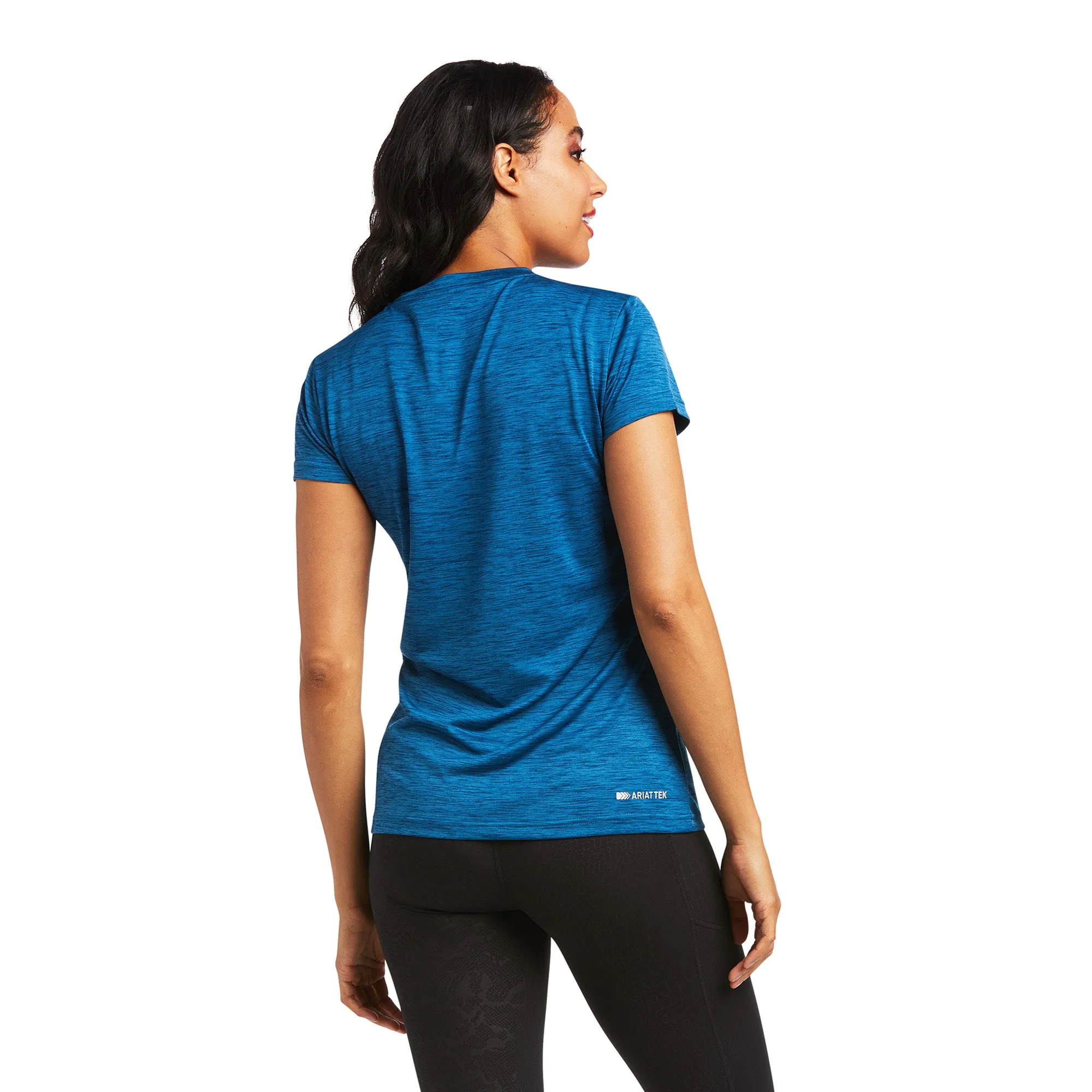 Ariat Ladies Laguna Short Sleeve Baselayer Blue Opal Shirt 10039401