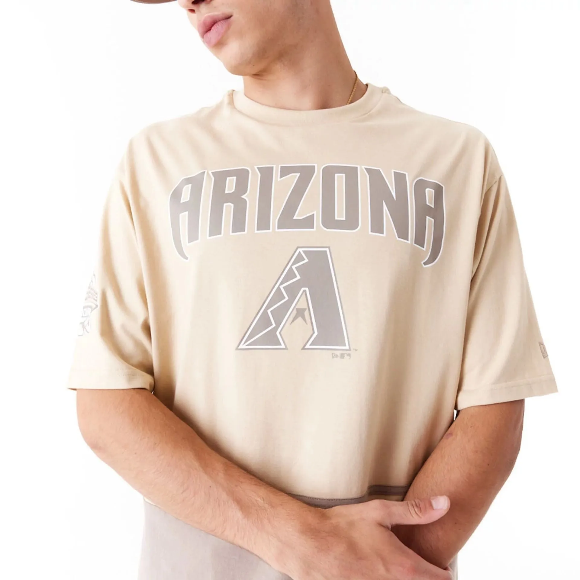 Arizona Diamondbacks World Series Light Beige Oversized T-Shirt