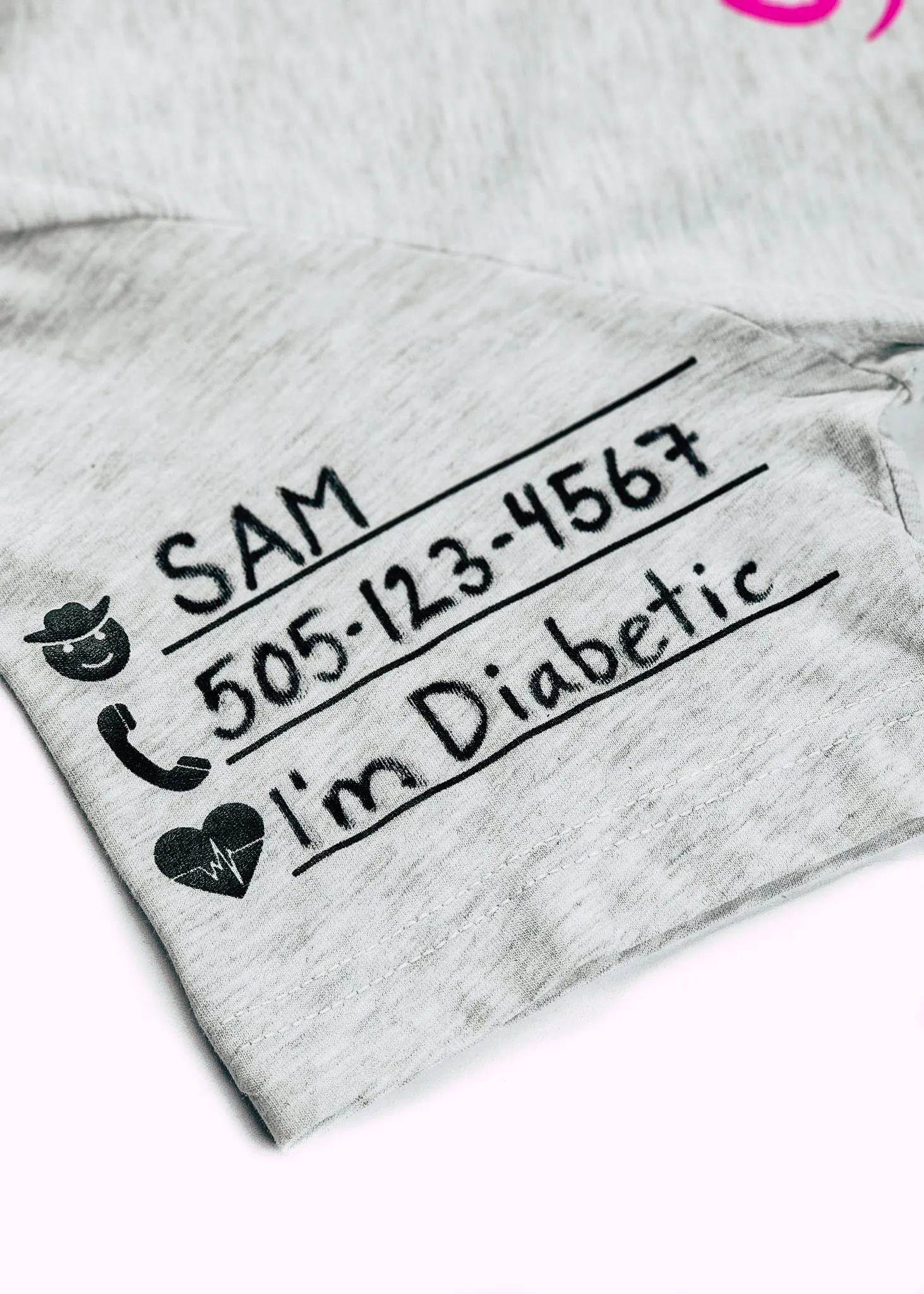 Ash Grey Rider Information Short Sleeve Graphic Tee