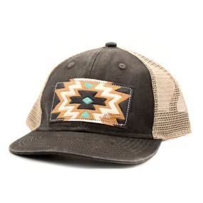 Aztec Leather Patch Cap
