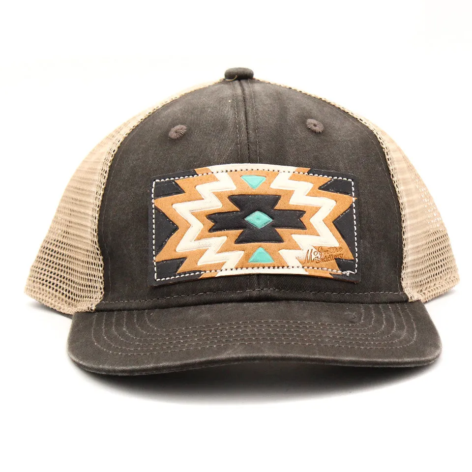 Aztec Leather Patch Cap