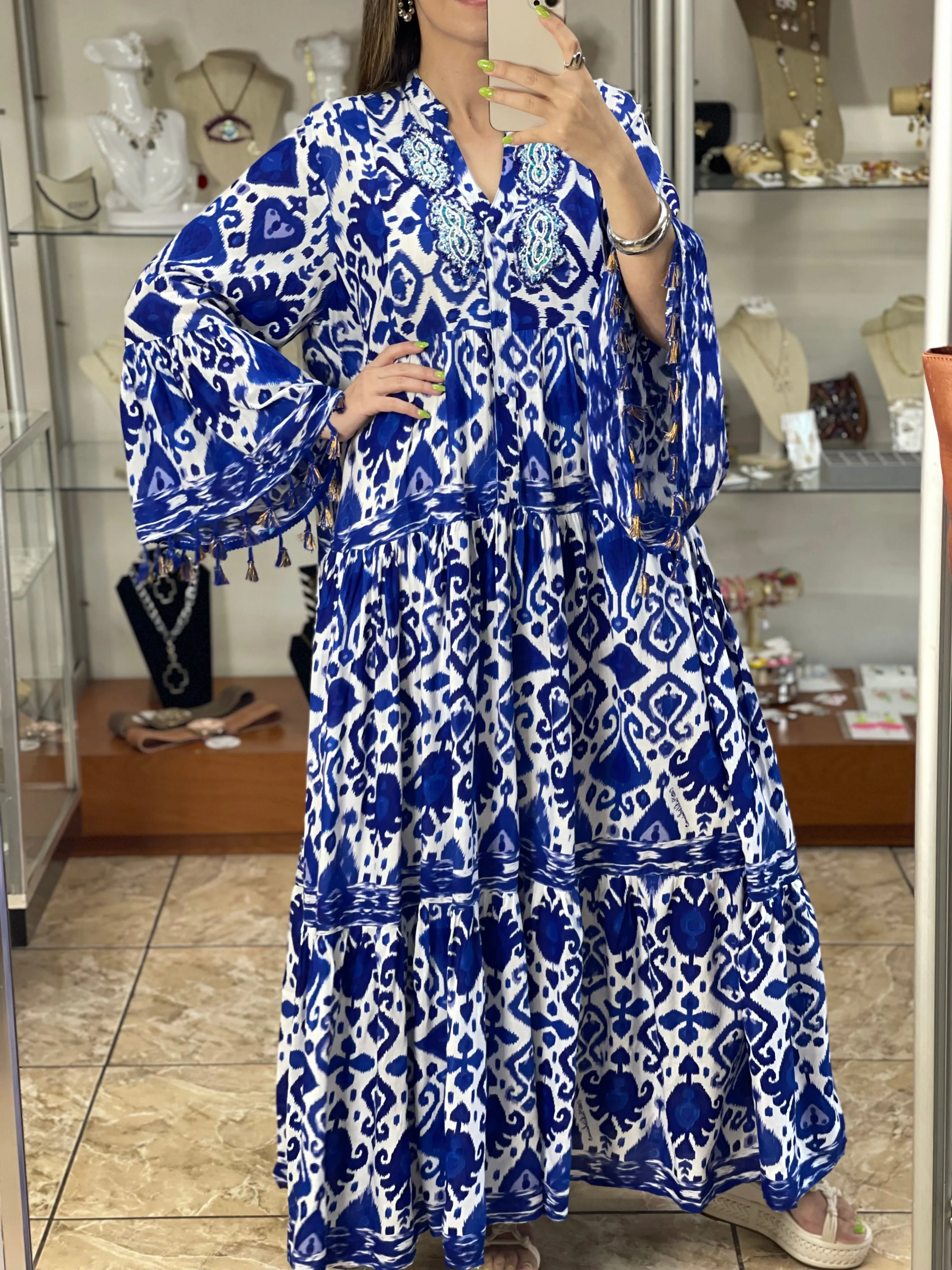 Azure OS Maxi Dress
