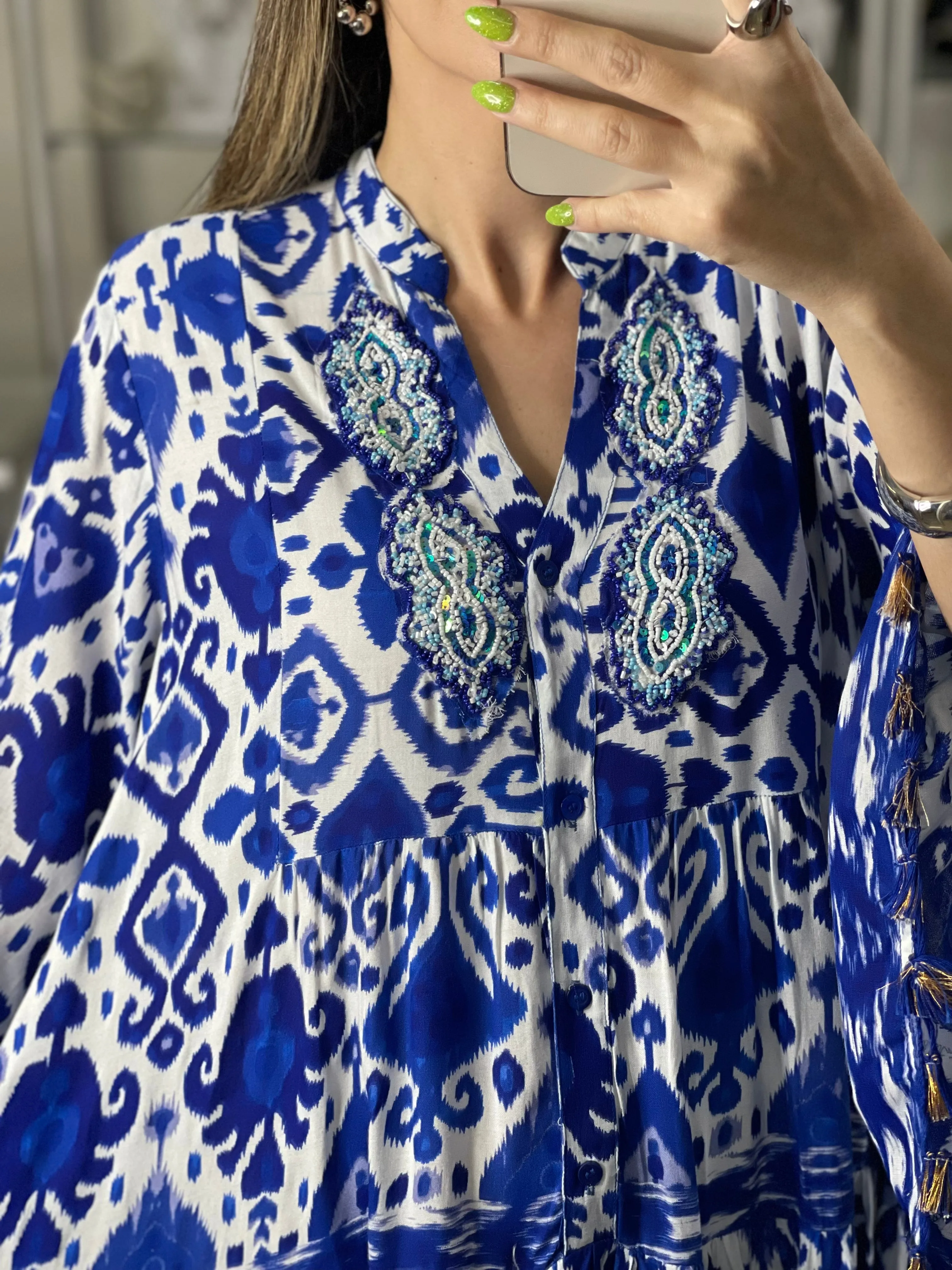 Azure OS Maxi Dress