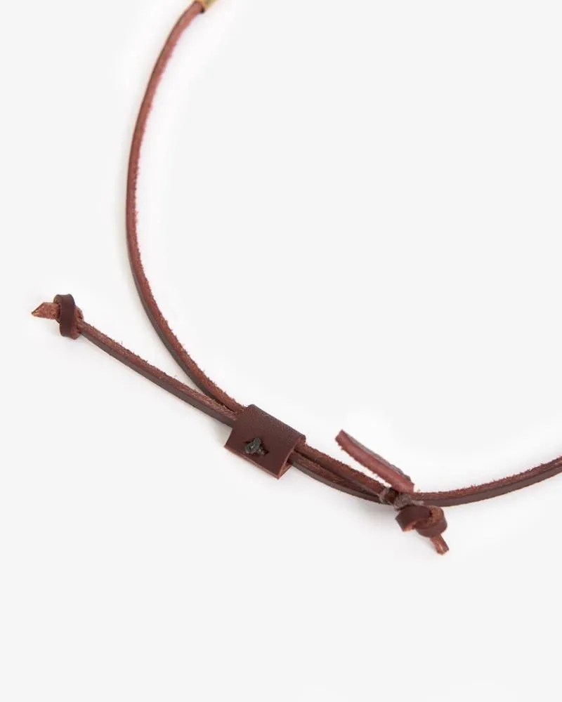 Bare Circuit Necklace in Oxblood