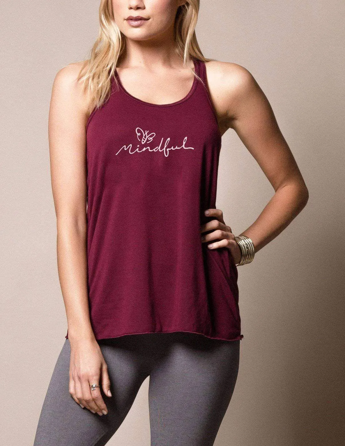 Bee Mindful Flowy Racerback
