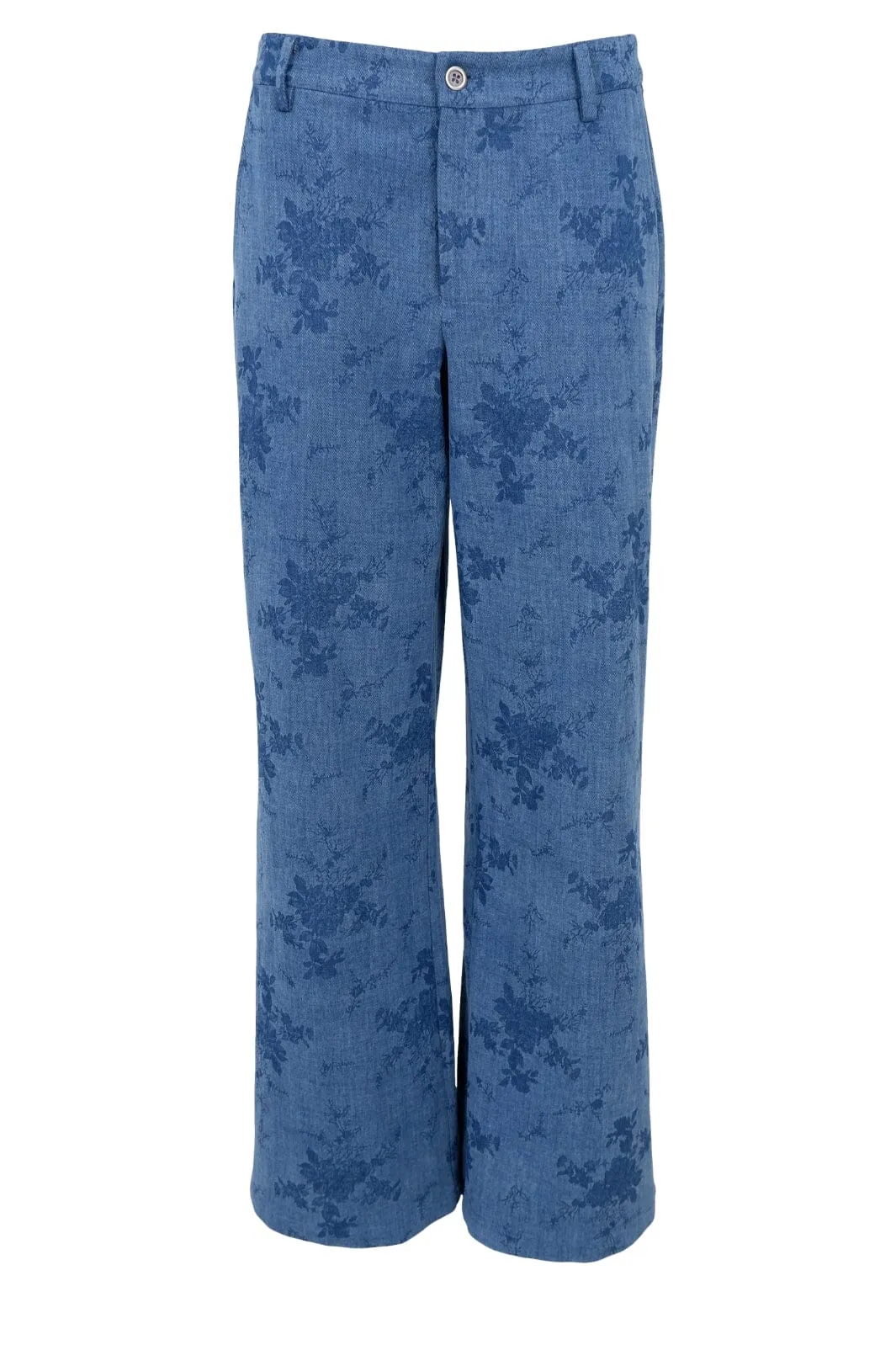 Black Colour - Bcfiola Box Pant - Denim Blue