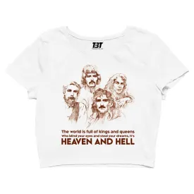 Black Sabbath Crop Top - It's Heaven And Hell
