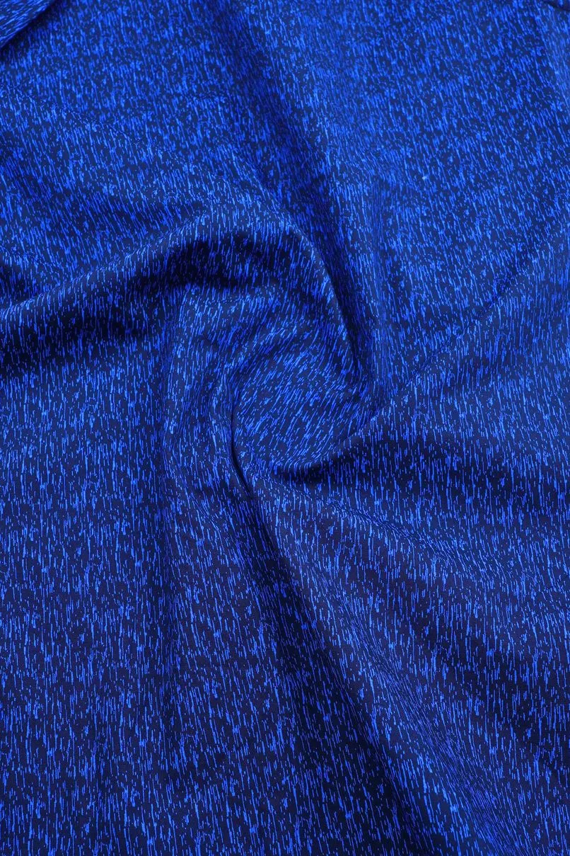 Blue Drizzle Print -Full-Stain Proof