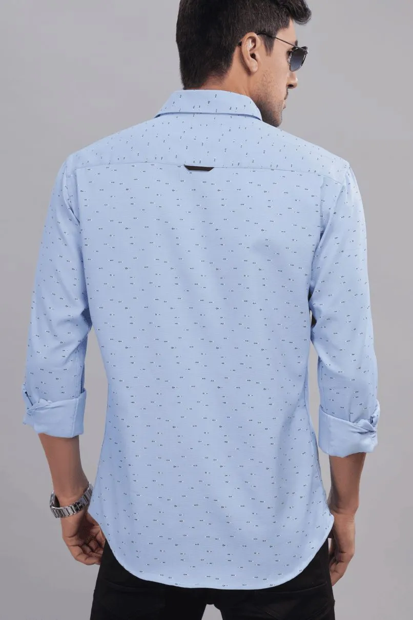 Blue Key Print -Full-Stain Proof