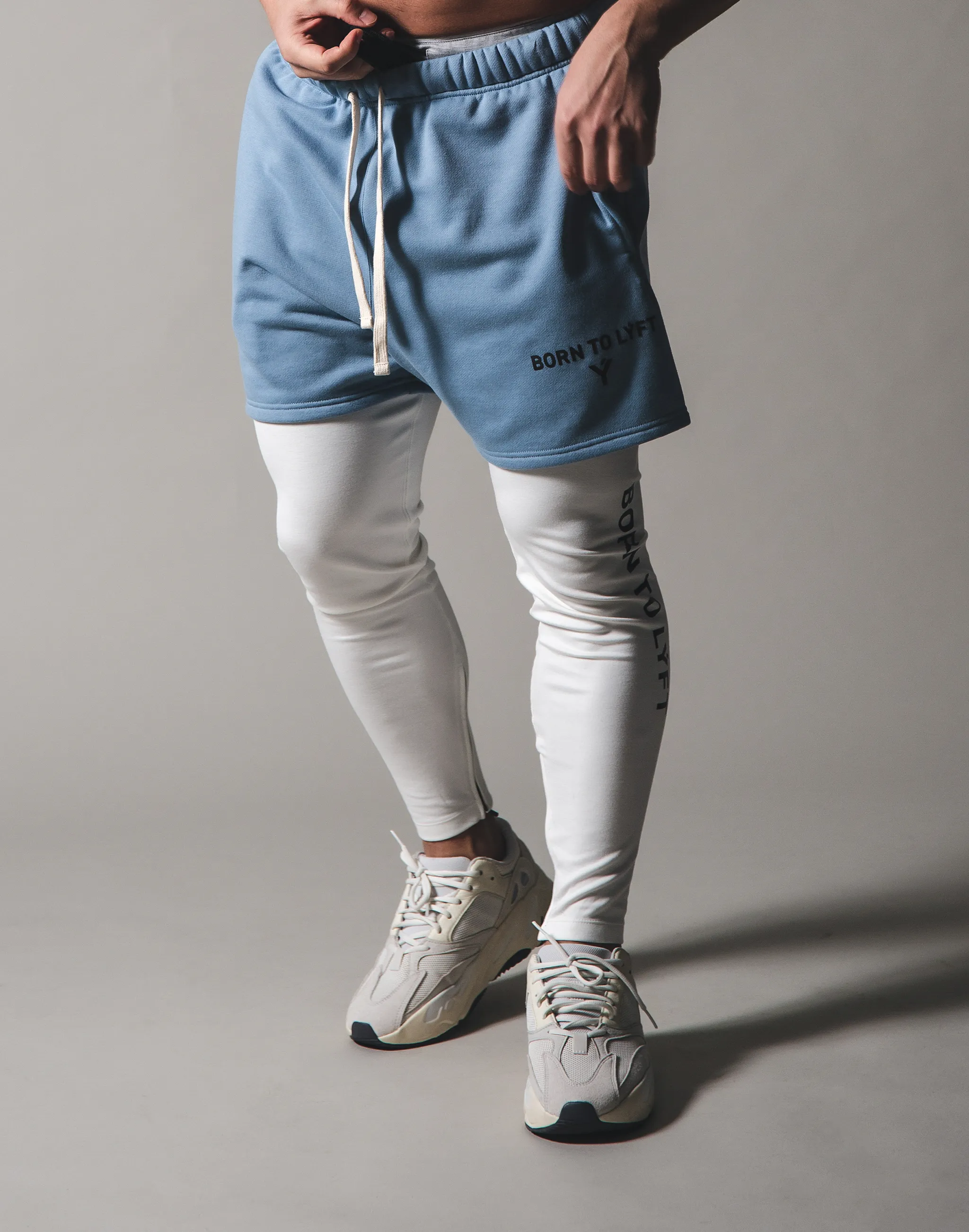 BORN TO LÝFT Sweat shorts - L.blue