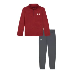 Boys' Under Armour Kids Tech Wordmark 1/4 Zip Set
