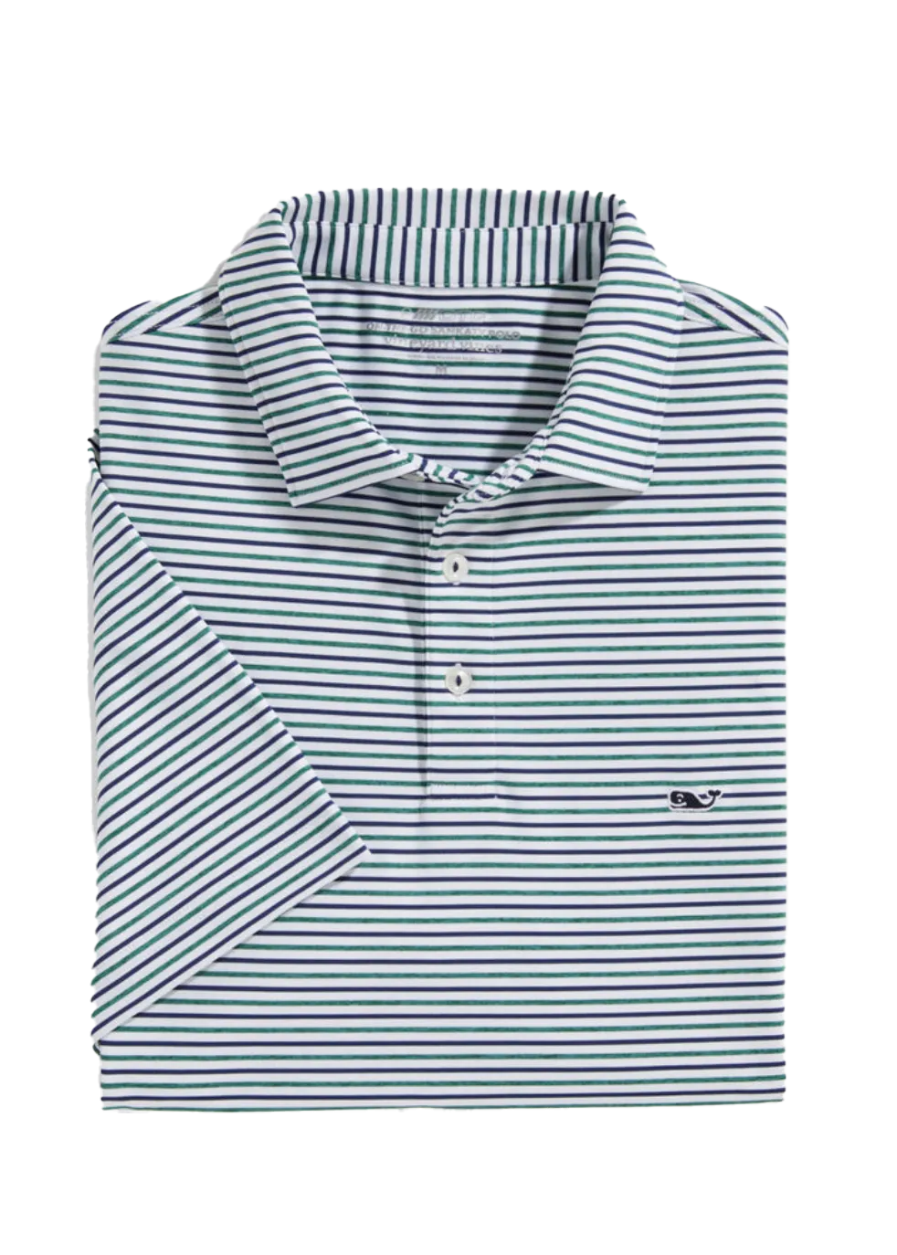 Bradley Tri Stripe Sankaty Polo  Turf Green
