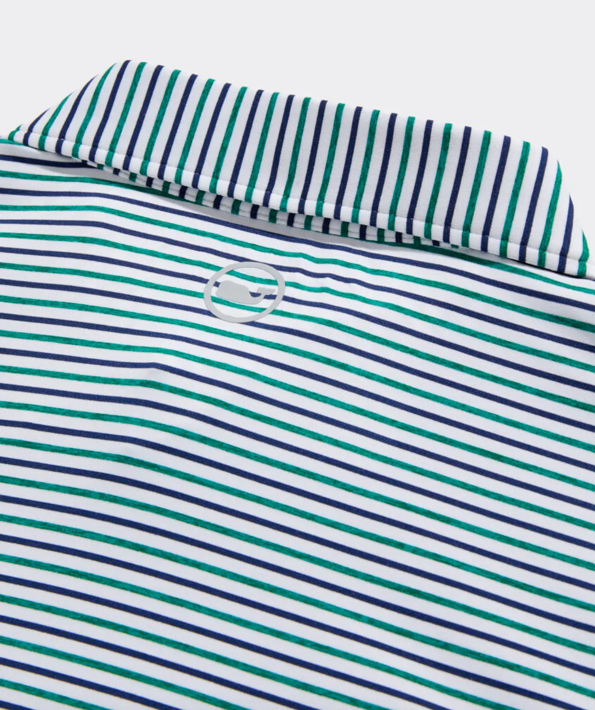 Bradley Tri Stripe Sankaty Polo  Turf Green