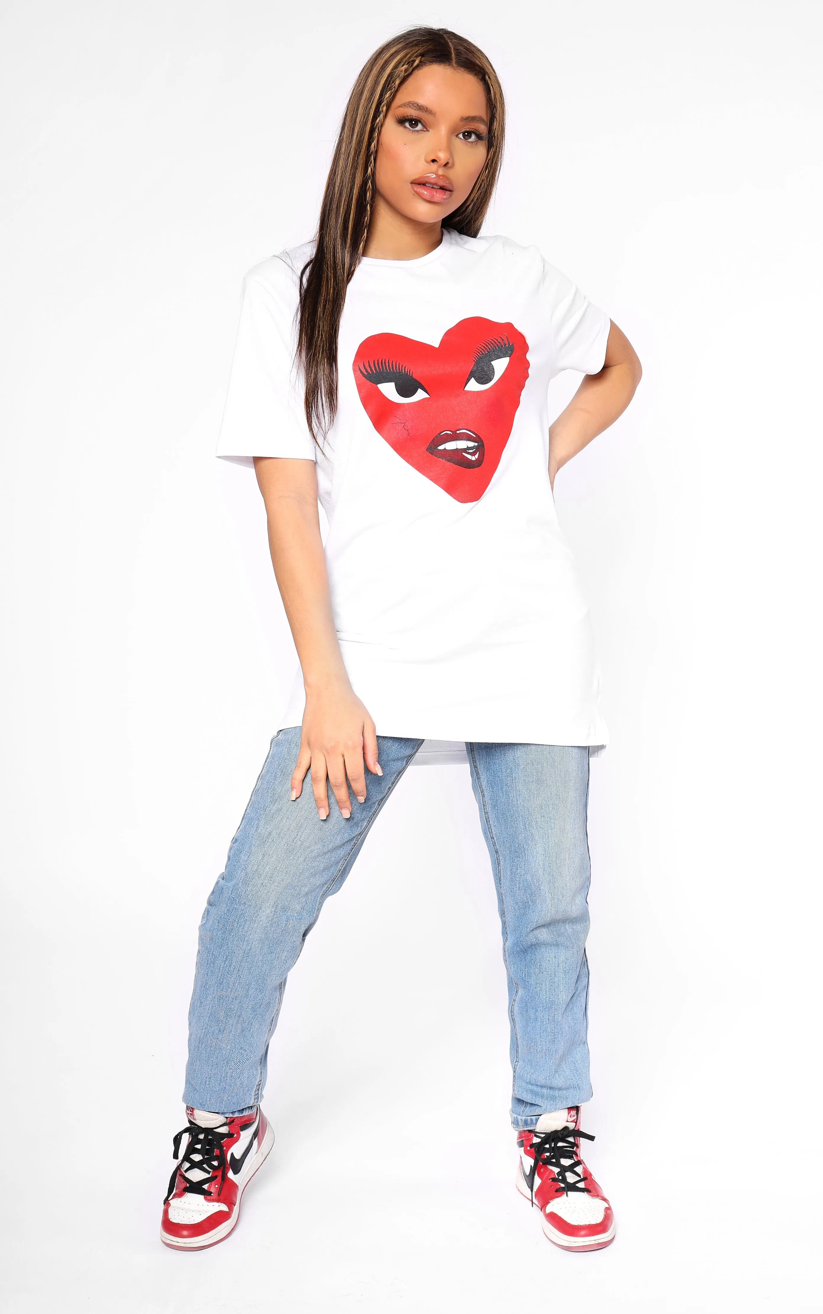 Broken Hearts Club White T-Shirt