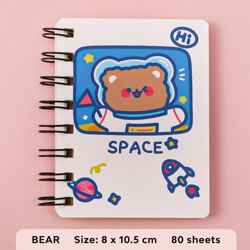 Buku Memo Kecil Spiral Notebook Mini Buku Catatan Kecil Karakter Kartun Lucu DCA0898
