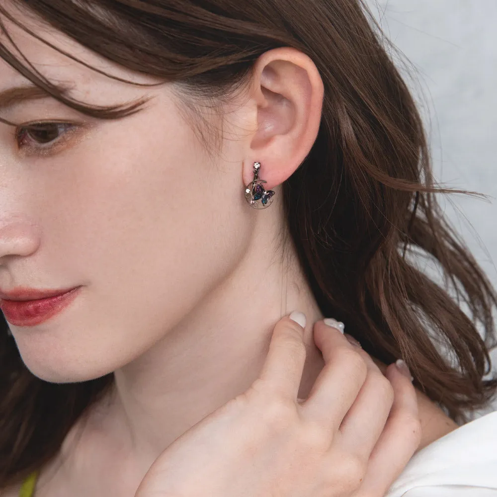 Butterfly Moon Clip On Earrings