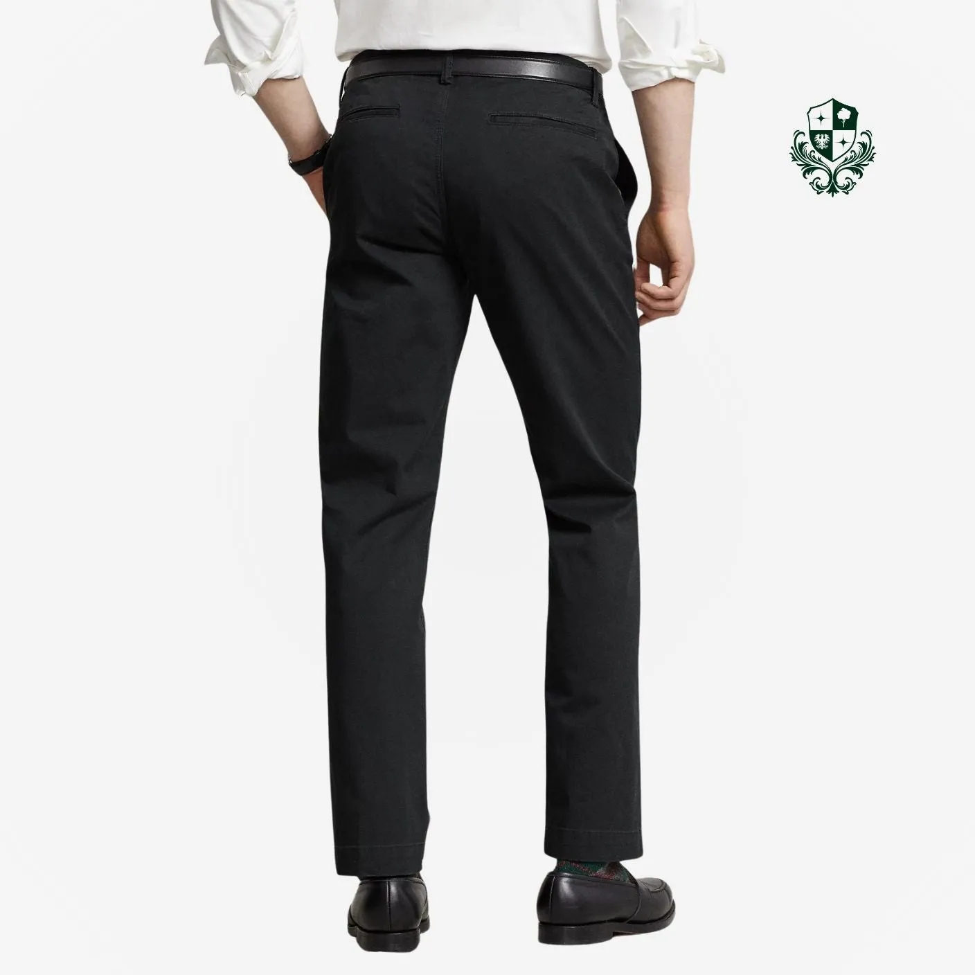 Calça Tradicional Chino com Bolço Faca Sarja