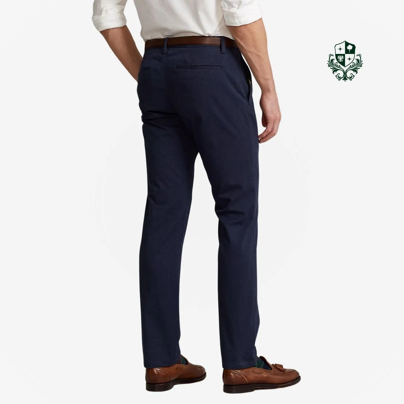 Calça Tradicional Chino com Bolço Faca Sarja