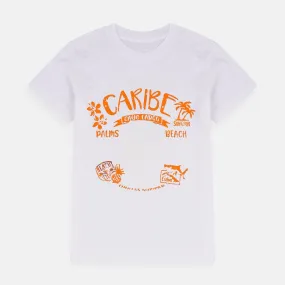 Cayo Cargo Orange White Shirt 7753