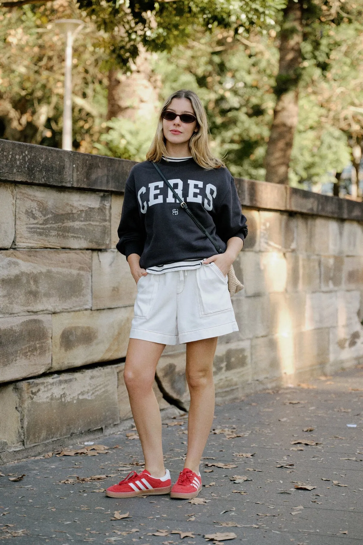 Ceres Life - Relaxed Everyday Short - Fresh Ecru Twill