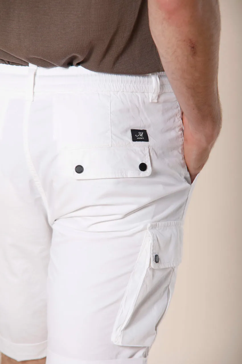 Chile Athleisure bermuda cargo uomo in gabardina stretch carrot fit