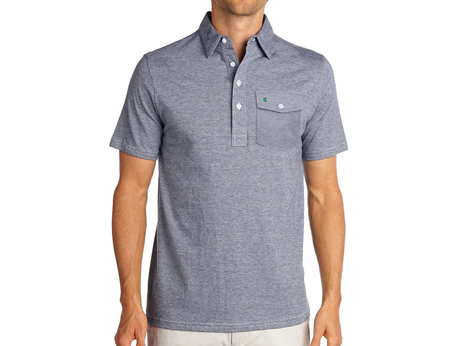 Classic Players Shirt - Navy Microstripe