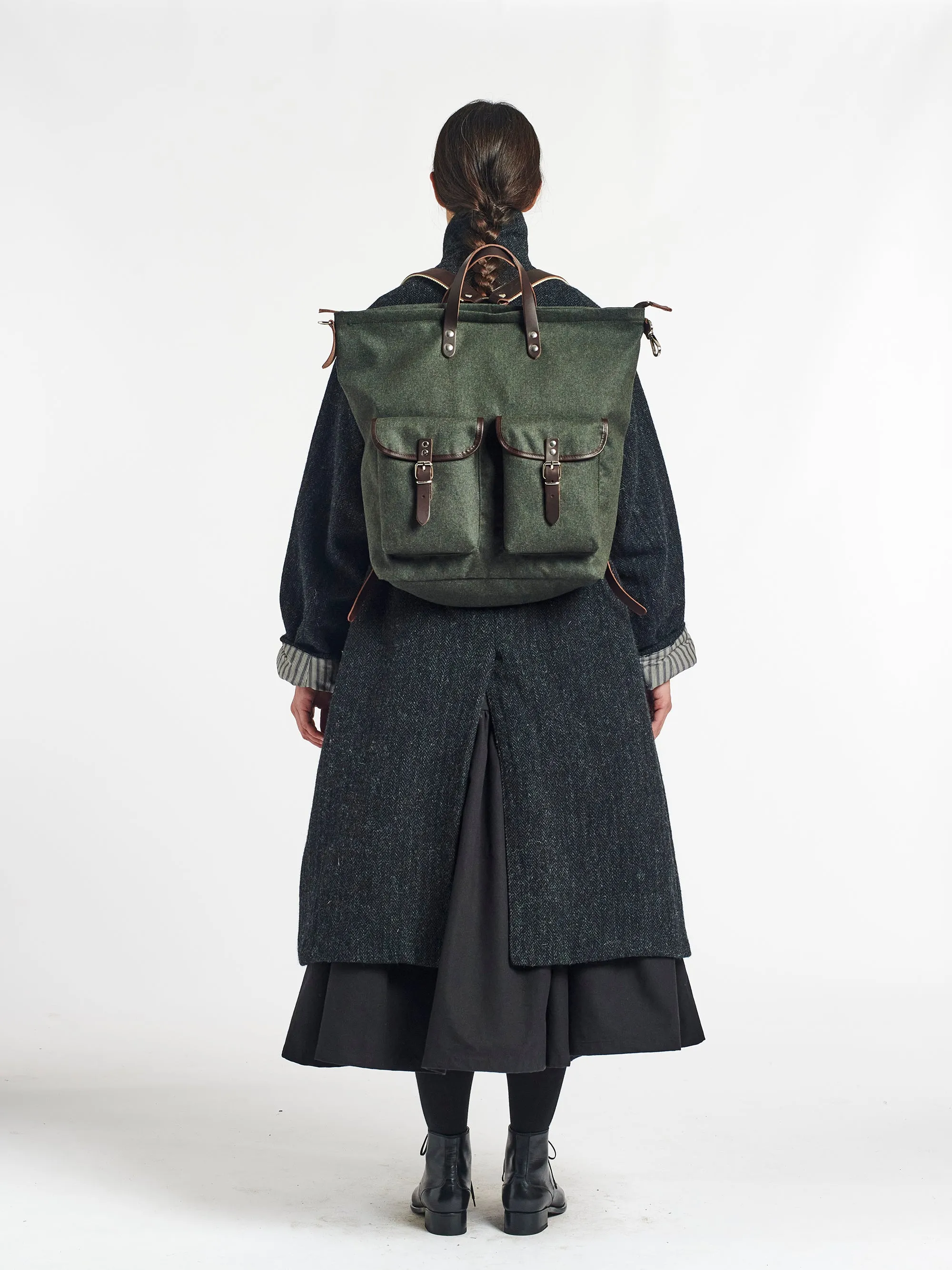 classic wool rucksack