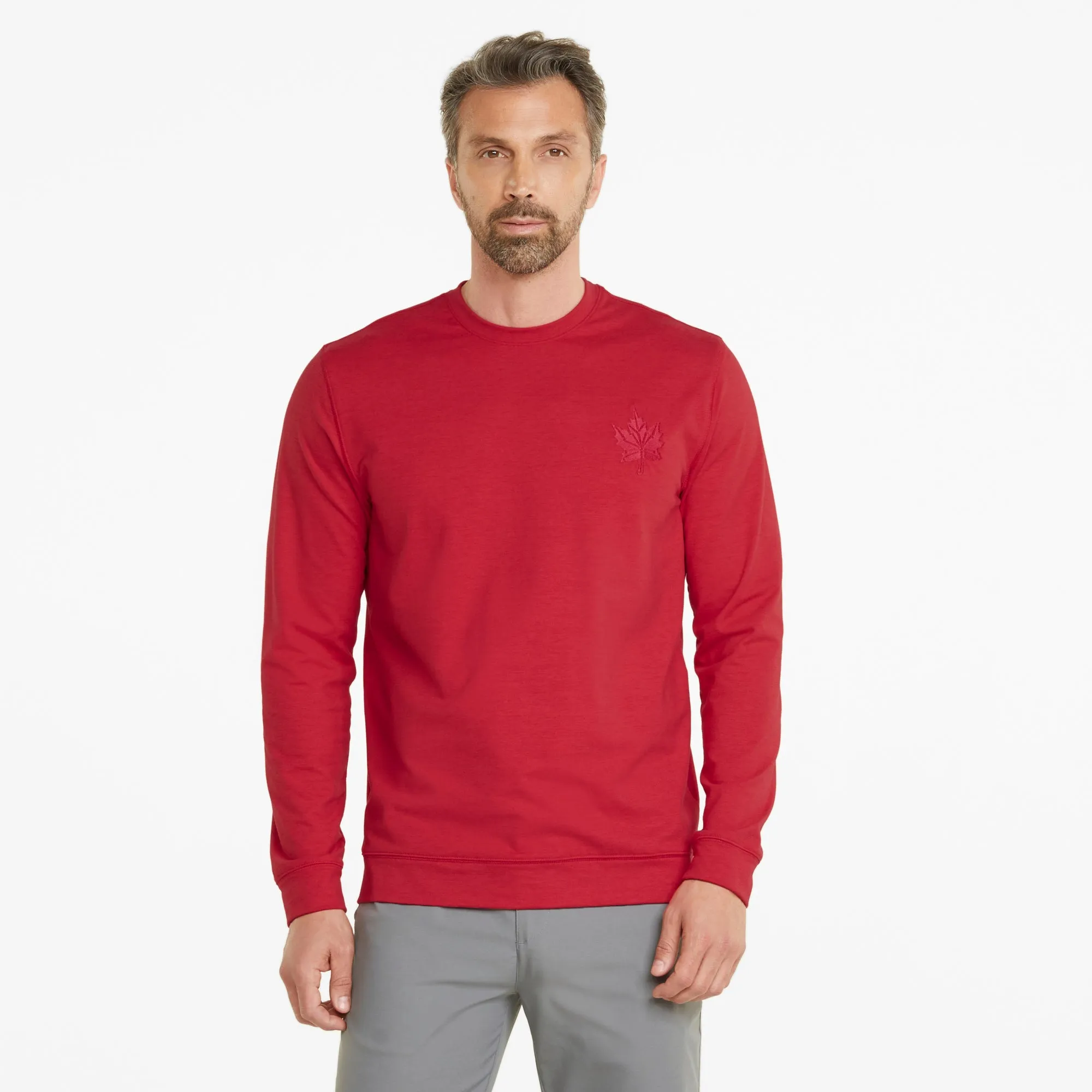 CLOUDSPUN Maple Crewneck Golf Sweater