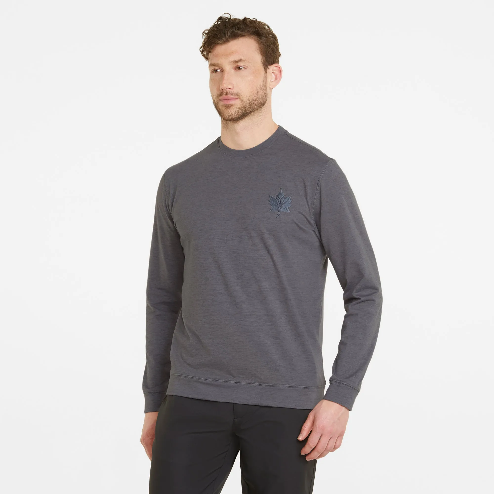 CLOUDSPUN Maple Crewneck Golf Sweater